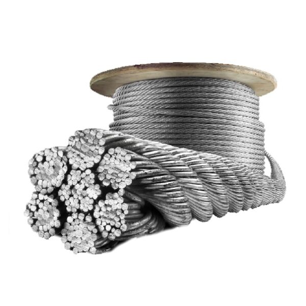 Cable de acero con alma de fibra